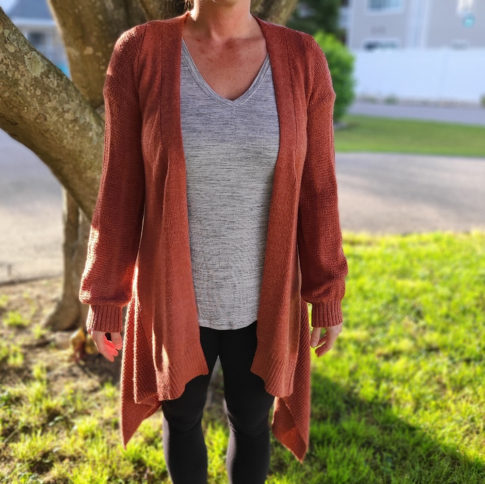 Tunic Open Sweater Cardigan